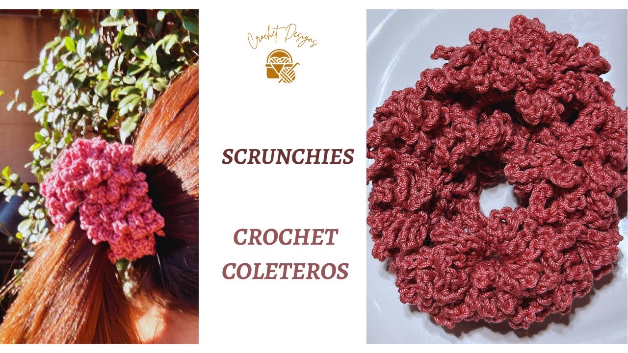 como tejer coletero | dona para el cabello #ganchillo #scrunchies #crochet