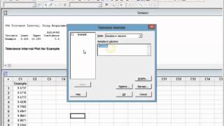 Tolerance Intervals, K-factor, with minitab