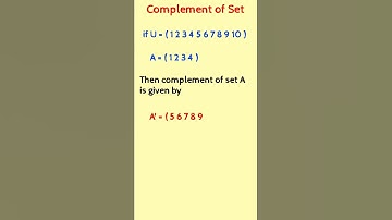 Complement of the Set