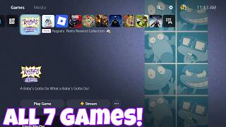 Rugrats: Retro Rewind Collection PS5 Gameplay! All 7 Games!