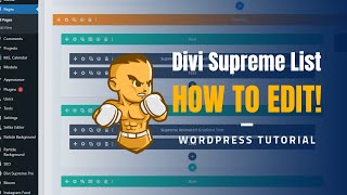 Divi Supreme Icon List Editing