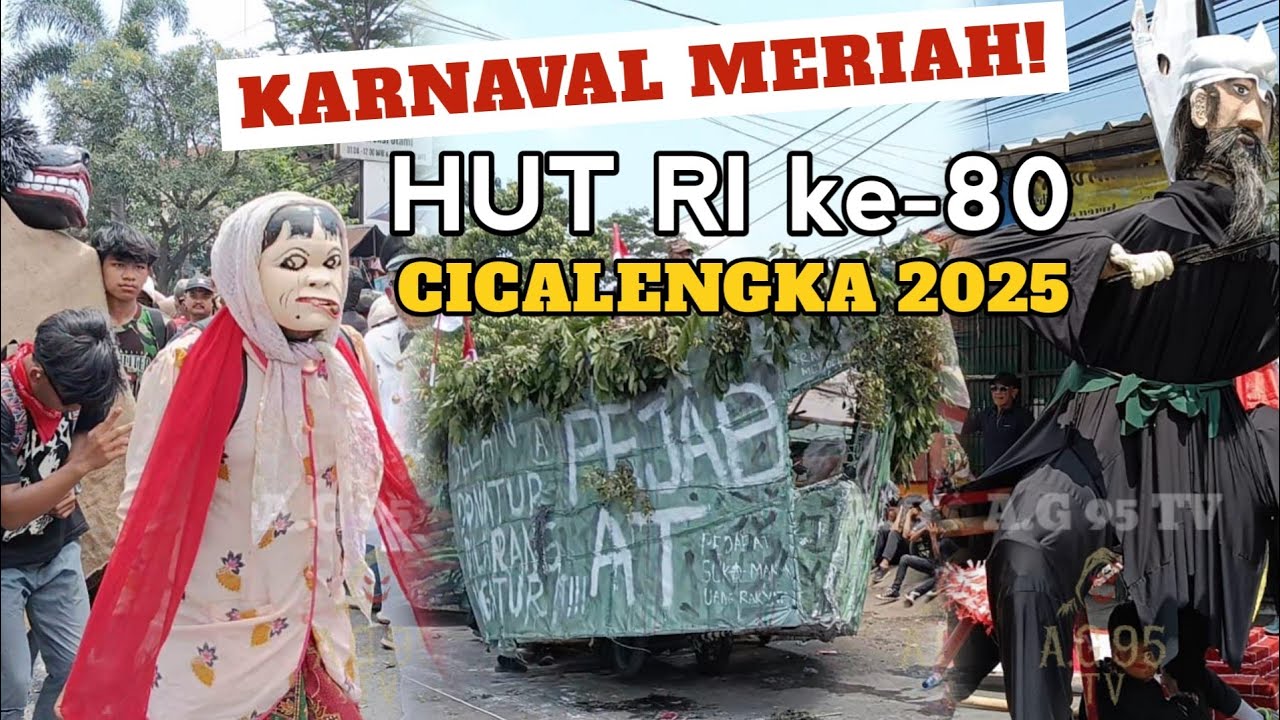 Meriah Banget! Iring-Iringan Karnaval HUT RI ke-80 | 17 Agustus 2025 di Cicalengka