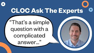 Why Hasn't Technology Solved the Problem? - CLOC Ask the Experts