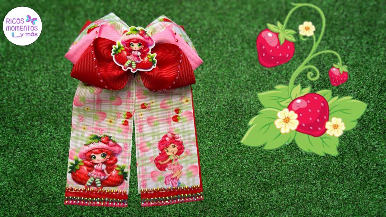 Moños con tiras de listón fáciles de hacer / moños para niñas / lazos de listón / moños fáciles 