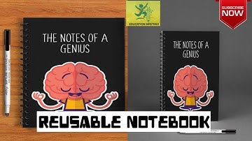 The Re-writable Notebook || NEVER-ENDING notebooks by Bhasadh || Education Masterji