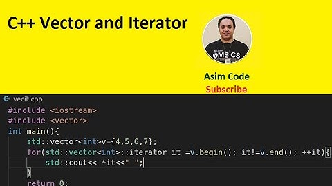 C++ Vector and Iterator