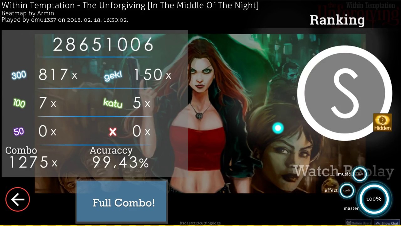 emu1337 | Within Temptation - The Unforgiving [In The Middle Of The Night] | HD FC #10