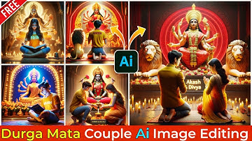Durga Mata Couple Ai Image kaise banaye ||how to create 3d Ai image || bing image creator #bingai