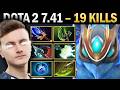 Puck with 19 Kills and Mjolnir - Dota 7.41