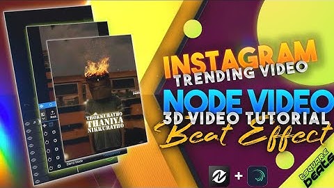 How To Make Trending 3D Lyrics Video Making In Node Video Tutorial || Tsquare Beats