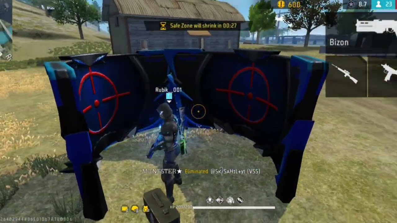 FREE FIRE RUBIK001 POCO MOBILE 5G 7 KILL 99% headshot 😱