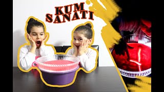 Evde Kum Sanatı - Çocuklar İçin Kum Etkinliği-Evde Kum Sanatı