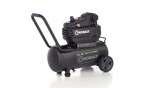 Kobalt 8-Gallon Portable 150 Electric Horizontal Air Compressor