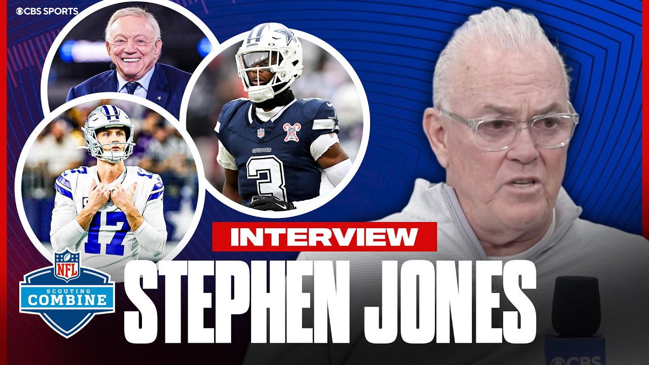 Stephen Jones NFL Combine Interview: Cowboys plans for George Pickens and Brandon Aubrey