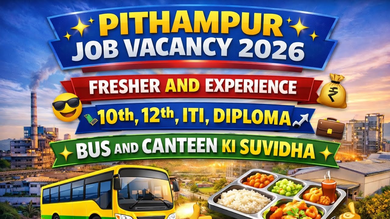 Pithampur Me Job Vacancy | 8th–10th Fail Ke Liye Naukri | Factory Job Without Experience