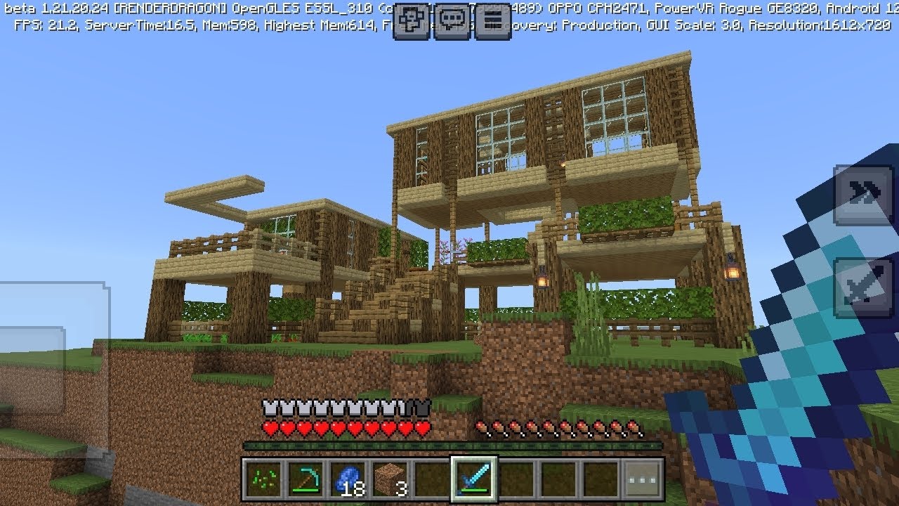 Minecraft I build house in minecraft survival series#1 1.21 - YouTube