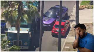 Charger Scatpack 392 CRASHES into a GARBAGE TRUCK after High Speed Chase with LAPD!