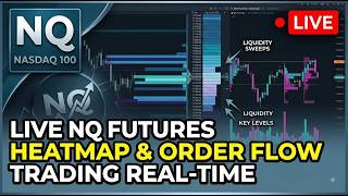 NQ Futures Live Trading Order Flow DOM Heatmap Imbalances