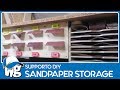 Porta carta abrasiva - Sandpaper storage and dispenser