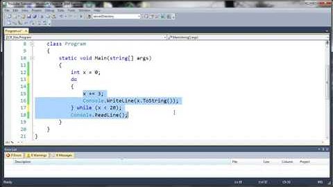 Visual C# 2010 Tutorial 15 - Do While Loops