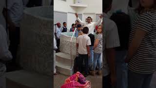 Jaiden getting baptized