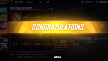 COBRA MP40 FADED WHEEL FREE FIRE 😍||  Cobra mp40 return 100% confirm🤩