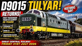 D9015 Tulyar DELTIC RETURNS! Historic First Passenger Train in Almost 30 Years Great Central Railway