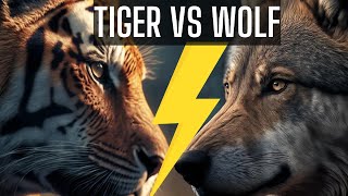 Wolf Howling Meets Tiger Growling