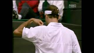 Federer Ridiculous Return Off A Karlovic Serve