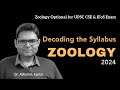 Decoding upsc zoology optional syllabus 2024  cse main  ifos main  dr abhishek sir