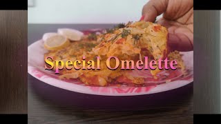 वेजिटेबल एग ओमलेट।Special Omelette | Veggie Omelette | Easy Recipe | Healthy Breakfast