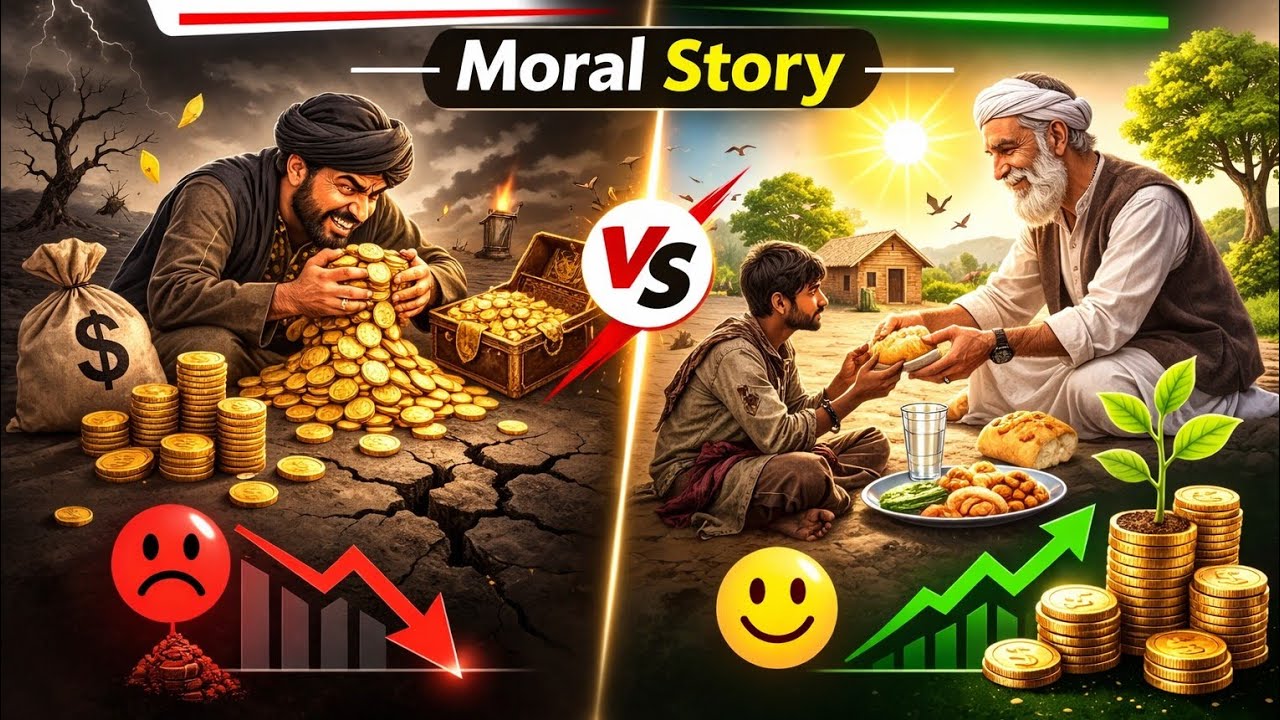 “The Greedy Merchant – Life Lesson Story in English”