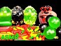 ASMR EATING MERMAID JELLY CANDY and KYOHO JELLY, 머메이드 수수깡젤리 거봉 젤리 …