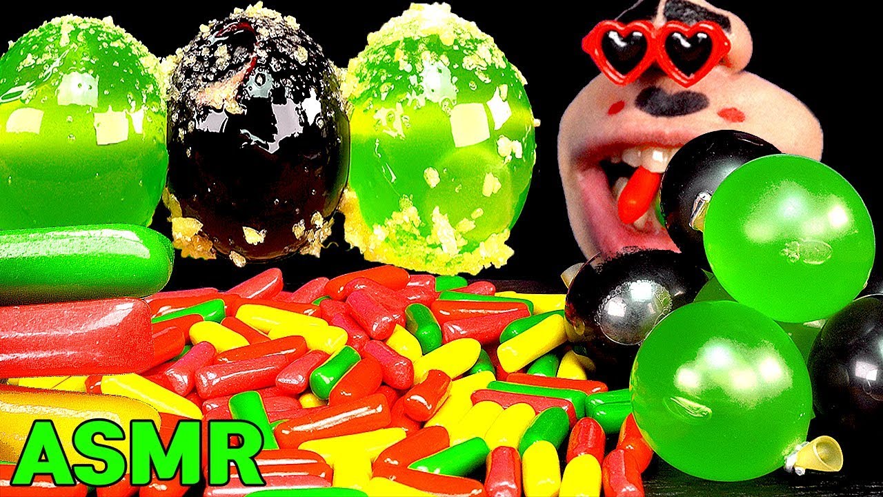 asmr-eating-mermaid-jelly-candy-and-kyoho-jelly