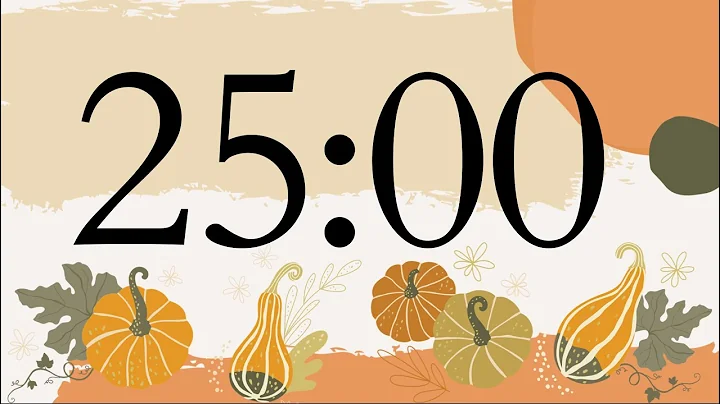 25 Minute Fall Pumpkin Timer (Warm Piano Tones at End)