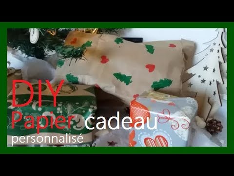 DIY Papier Cadeau Personnalisé Pour Noël ????