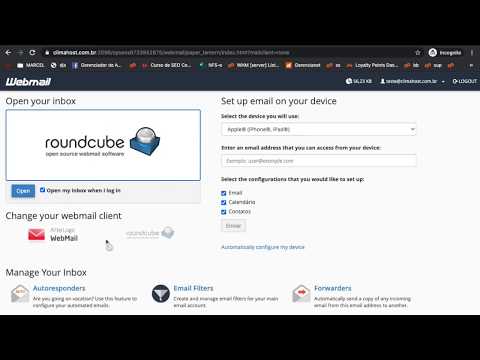 Como alterar senha do E-mail no webmail