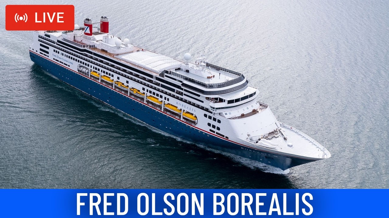 SHIPS TV - Fred Olson Borealis Cruise Ships Departing Port of Southampton (LIVE)
