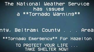 Tornado Emergency For Hazelton (Twisted Roblox EAS Alert On TV)