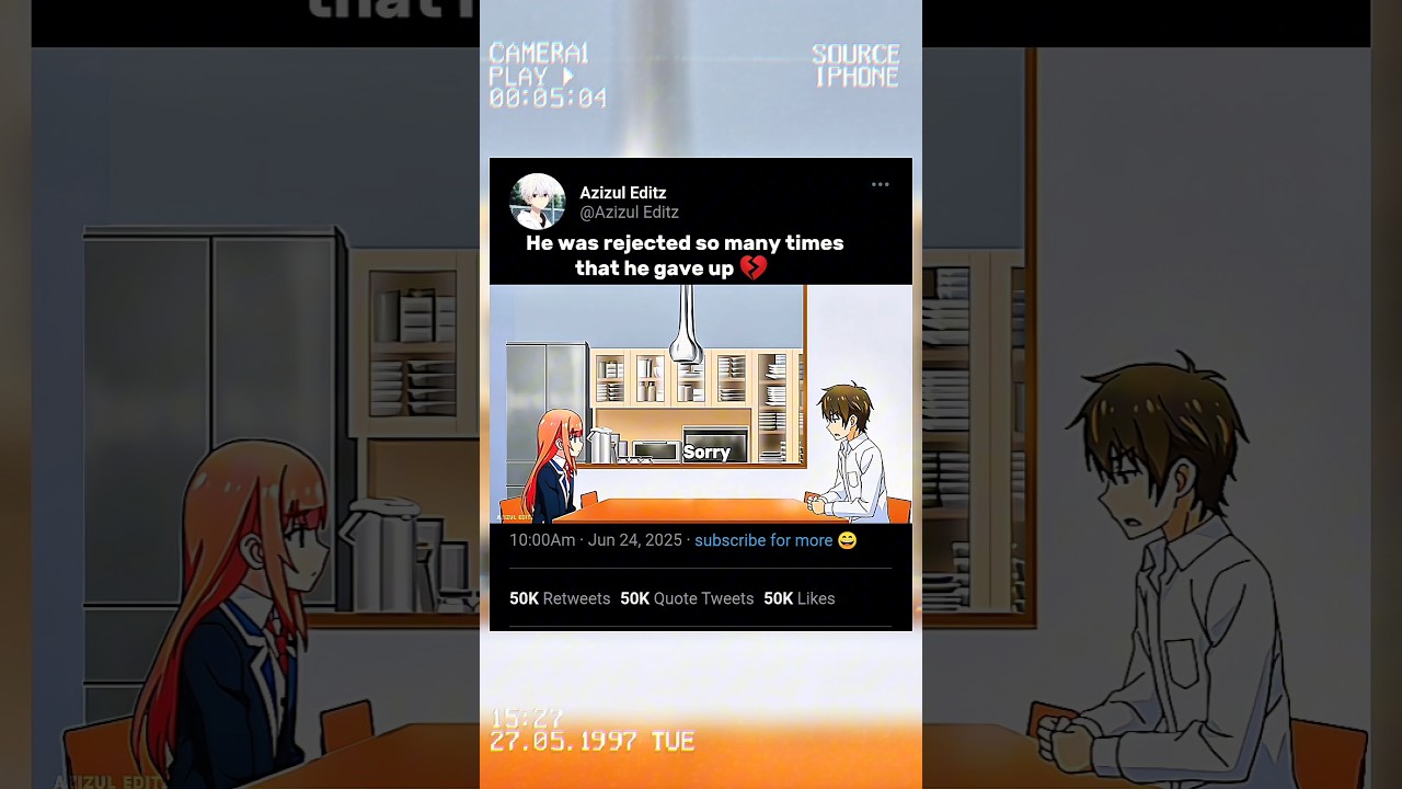 He was rejected so many times that he gave up 💔