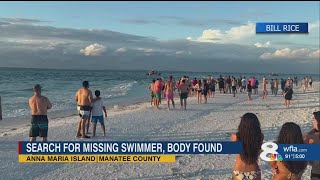 Body Found After Search Off Anna Maria Island | 20-Year-Old Swimmer Presumed Drowned