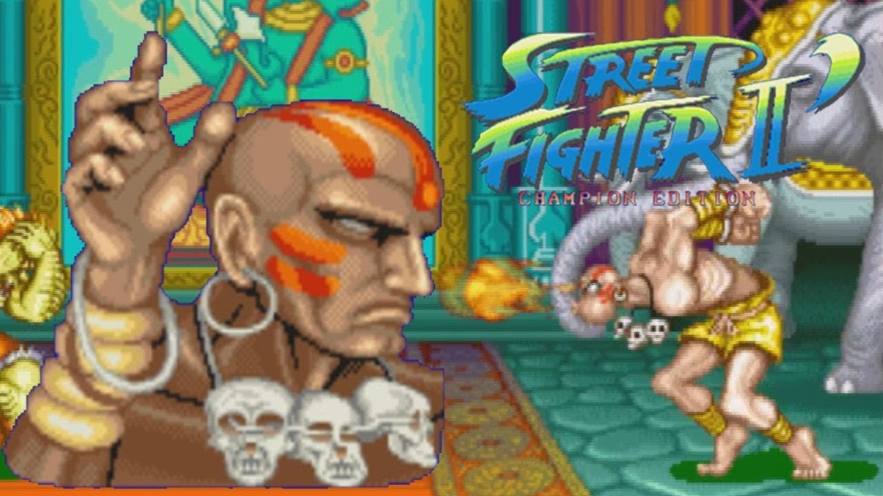 Un Street Fighter II' Champion Edition con Dhalsim
