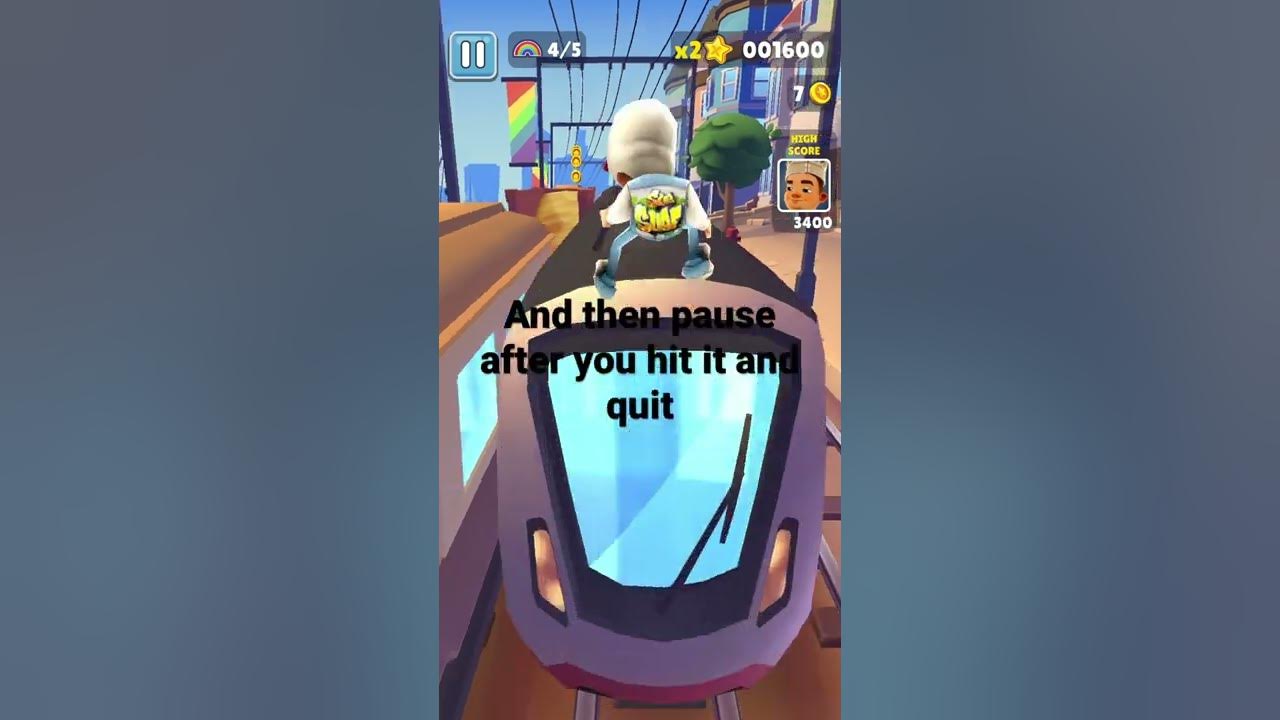How to do invisible glitch in subway surfers#glitch #gaming #fyp #subwaysurfers #
