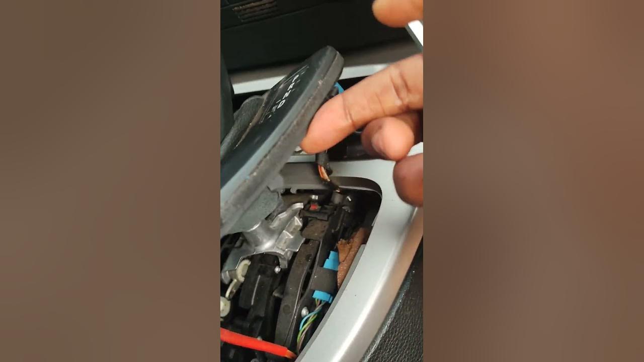 Shifting a BMW 320i into neutral manually - YouTube