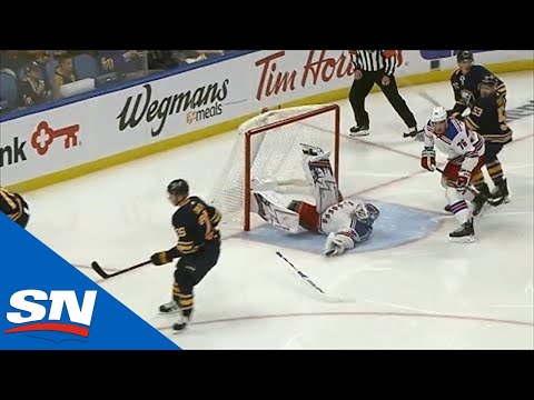 Henrik Lundqvist Channels His Inner Dominik Hasek With A Superb Pad Save