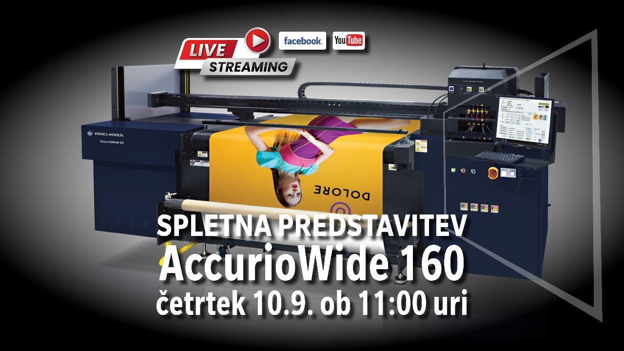Spletna predstavitev AccurioWide 160