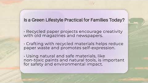 Is a Green Lifestyle Practical for Families Today? - The Upcycle Lab