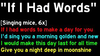"If I Had Words" lyrics from Babe (1995) (LOUDER VERSION)