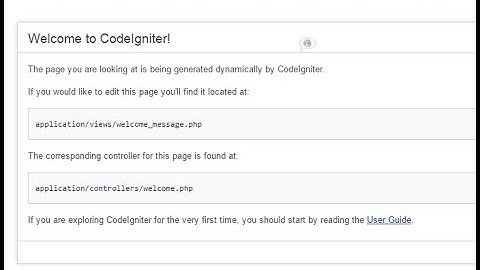 BÀI 1 - hướng dẫn cài đặt CodeIgniter, tại sao sử dụng codeigniter là framework phát triển ?