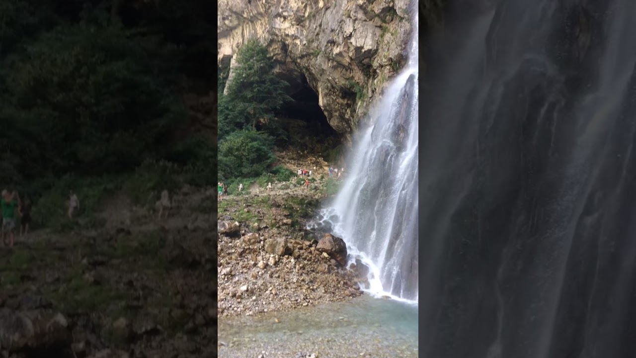 Водопады абхазии на машине